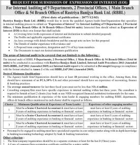 Request for Submission of  Expression of Interest (EOI)