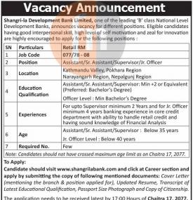 Vacancy Announcement