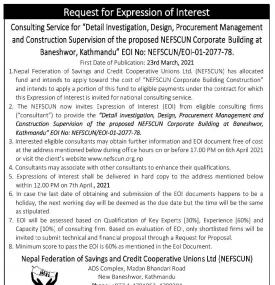 Request for Expression of Interest (EOI)