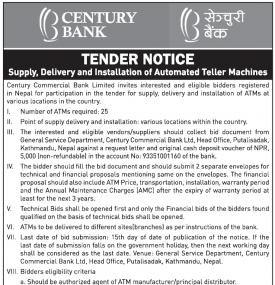 Tender Notice