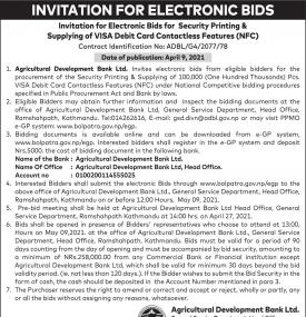 Invitation for Electronic Bids