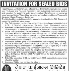 Invitation for Sealed Bids