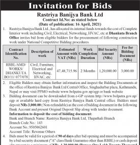 Invitation for Bids