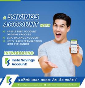 Insta Saving Account!