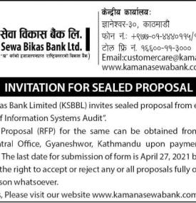 Invitation for Sealed Proposal