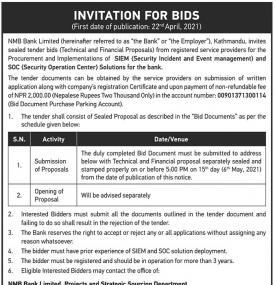 Invitation for Bids