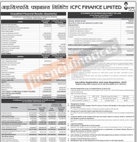 ICFC फाइनान्सको खुद नाफा १७ करोड ७९ लाख रुपैयाँ  (3rd Quarterly Report)