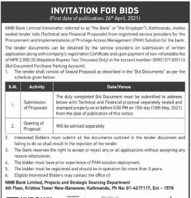 Invitation for Bids