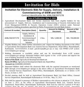 Invitation for Bids