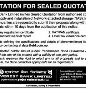 Invitation for Sealed Quotation