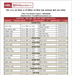 Notice Regarding branches and counter timings.