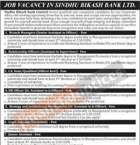 विकास बैंकमा रोजगारीको अवसर - Job Vacancy -