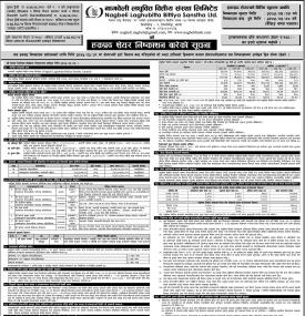 हकप्रद शेयर निष्काशन सम्बन्धी सूचना !!!
