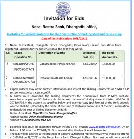 Invitation for Bids