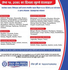 नेपाल बैंकको आज खुल्ला रहने शाखासमयबारे सूचना (Banking Hours)