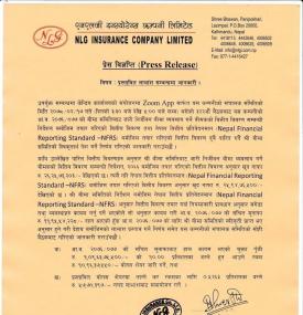 Notice Regarding NLG Dividend 