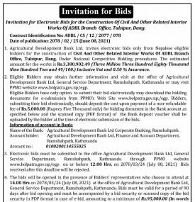 Invitation for Bids