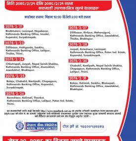 नेपाल बैंकको आज खुल्ला रहने शाखासमयबारे सूचना (NBL Banking Hours)