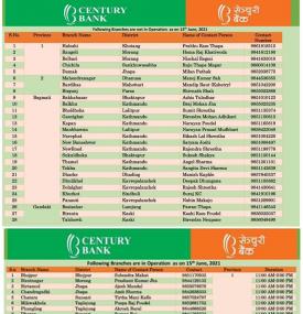 Century Branch Opening Update