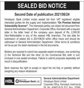 Sealed Bid Notice