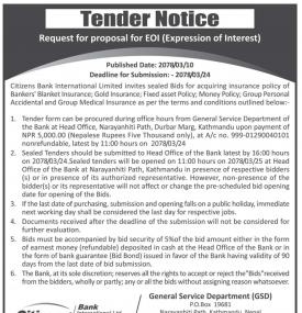 Tender Notice