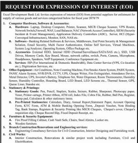 Request for Expression on Interest 
