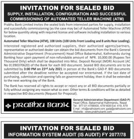 Invitation for Sealed Bids