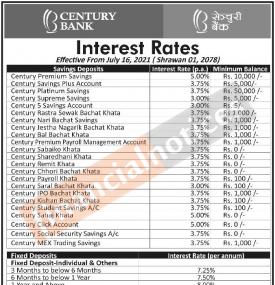 New Interest Rate Notice