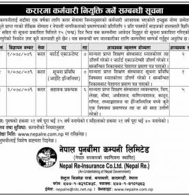 करारमा कर्मचारी नियुक्ति गर्ने सम्बन्धी सूचना