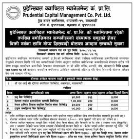 संस्थापक समुहको शेयर विक्री गर्नका लागि गोप्य शिलबन्दी बोलपत्र आव्हान सम्बन्धी सूचना