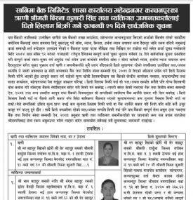 Dhito Lilami Bikriko Suchana