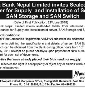 Invitation for sealed bids