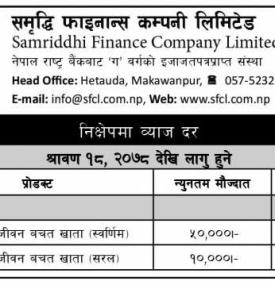 Interest Rate Notice