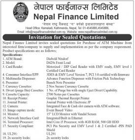 Invitation for Sealed Quotation