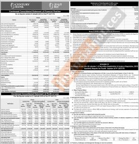 सेञ्चुरी बैंकको खुद नाफा ७५ करोड रुपैयाँ - 4th Quarterly Report -