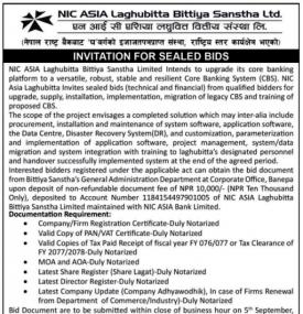 Invitation for Sealed Bids