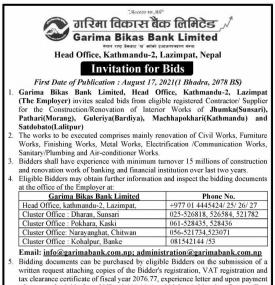 Invitation for Bids