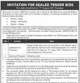 Invitation for Sealed Tender