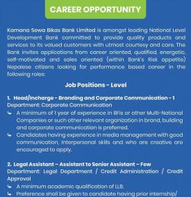 Banking Career Opportunity 