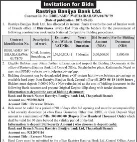 Invitation for Bids