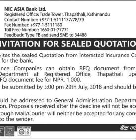 Invitation of Sealed Bids