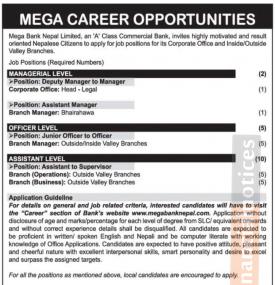 Mega Career Opportunity