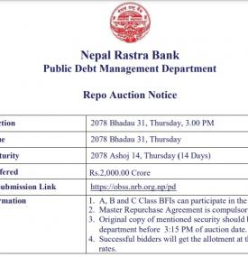 Repo Auction Notice