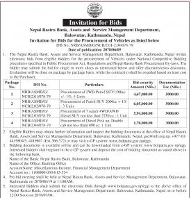 Invitation for Bids