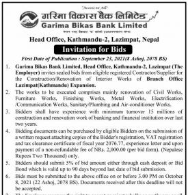 Invitation for Bids