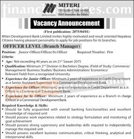 विकास बैंकमा कर्मचारी आवश्यकता  !