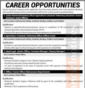 इन्स्योरेन्समा रोजगारीको अवसर