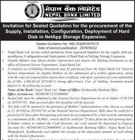Invitation for Sealed Quotation