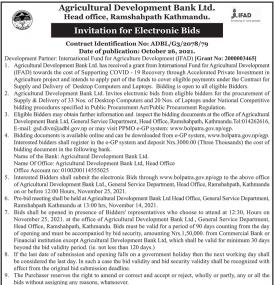 Invitation For Electronic Bids