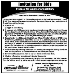Invitation for Bids